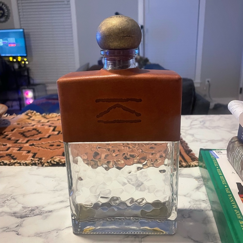 Lazy k bar empty whiskey bottle.